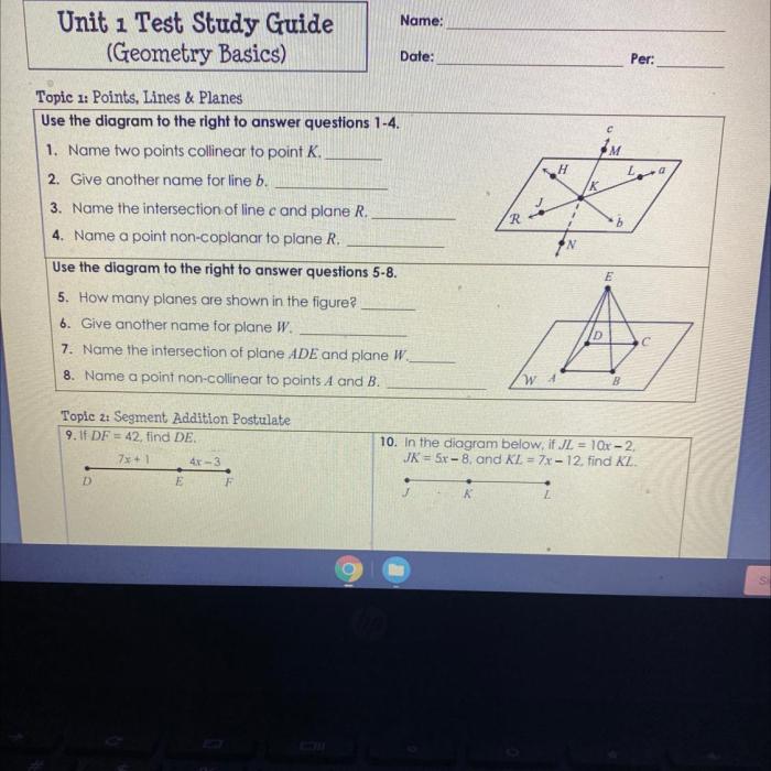 Chapter 10 quiz 1 geometry answers