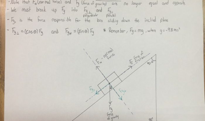 Inclined plane worksheet with answers